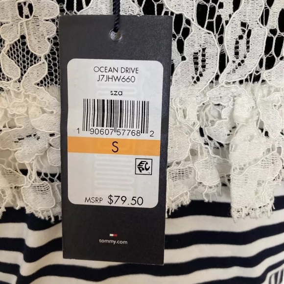 Tommy Hilfiger Ocean Drive Stripes and Lace Top - Picture 5 of 5